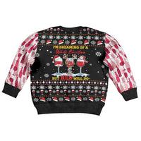 Wine Red Christmas Christmas Kid Ugly Christmas Sweater Xmas Holiday Patterns - Wonder Print Shop