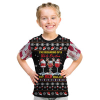 Wine Red Christmas Christmas Christmas Kid T Shirt Xmas Holiday Patterns - Wonder Print Shop