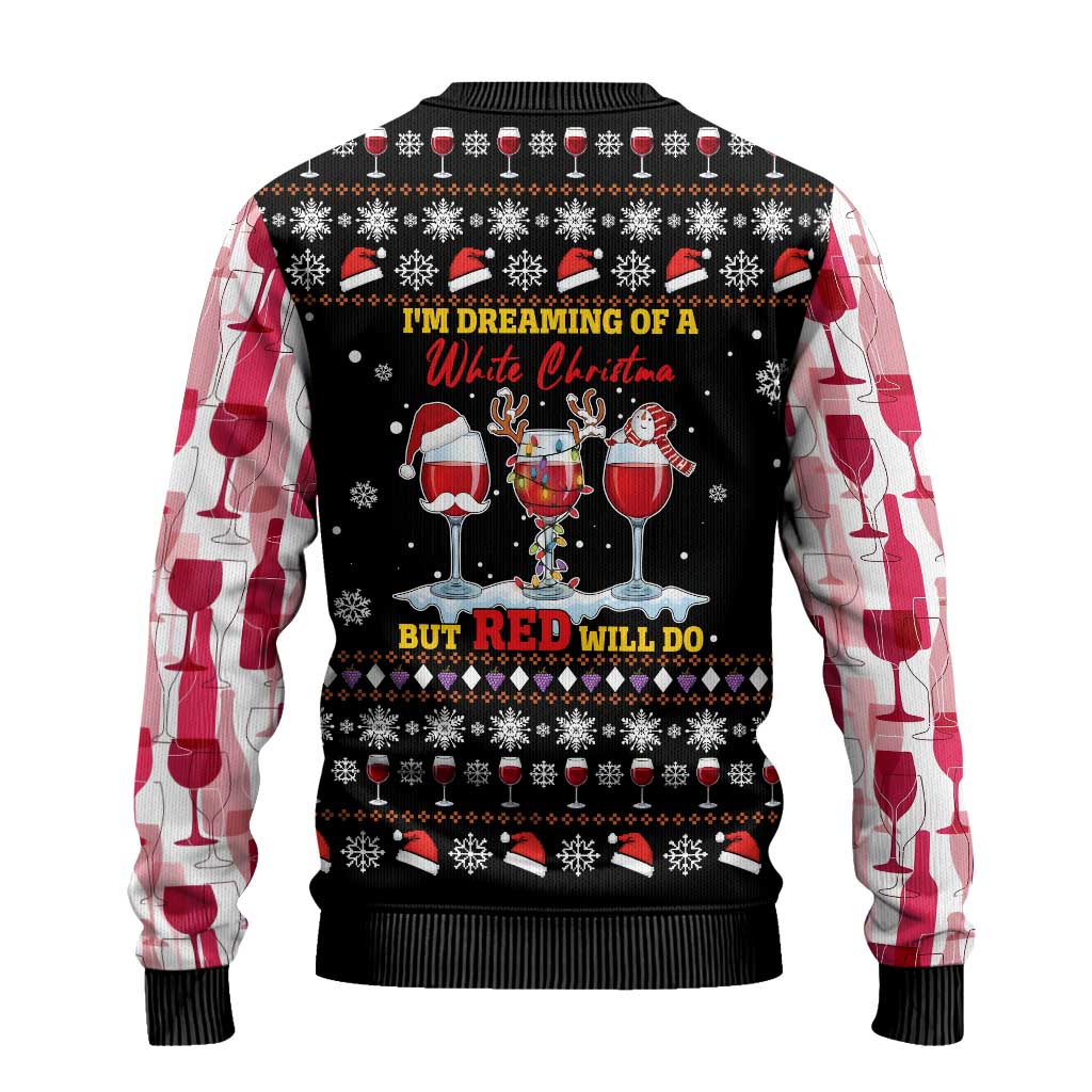 Wine Red Christmas Christmas Ugly Christmas Sweater Xmas Holiday Patterns - Wonder Print Shop
