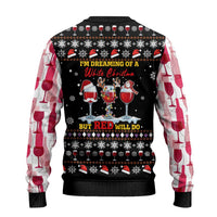 Wine Red Christmas Christmas Ugly Christmas Sweater Xmas Holiday Patterns - Wonder Print Shop