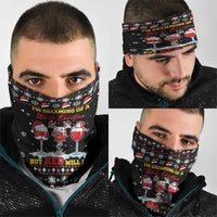 Wine Red Christmas Christmas Christmas Neck Gaiter Xmas Holiday Patterns - Wonder Print Shop