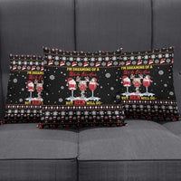 Wine Red Christmas Christmas Christmas Pillow Cover Xmas Holiday Patterns - Wonder Print Shop
