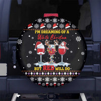 Wine Red Christmas Christmas Christmas Spare Tire Cover Xmas Holiday Patterns - Wonder Print Shop