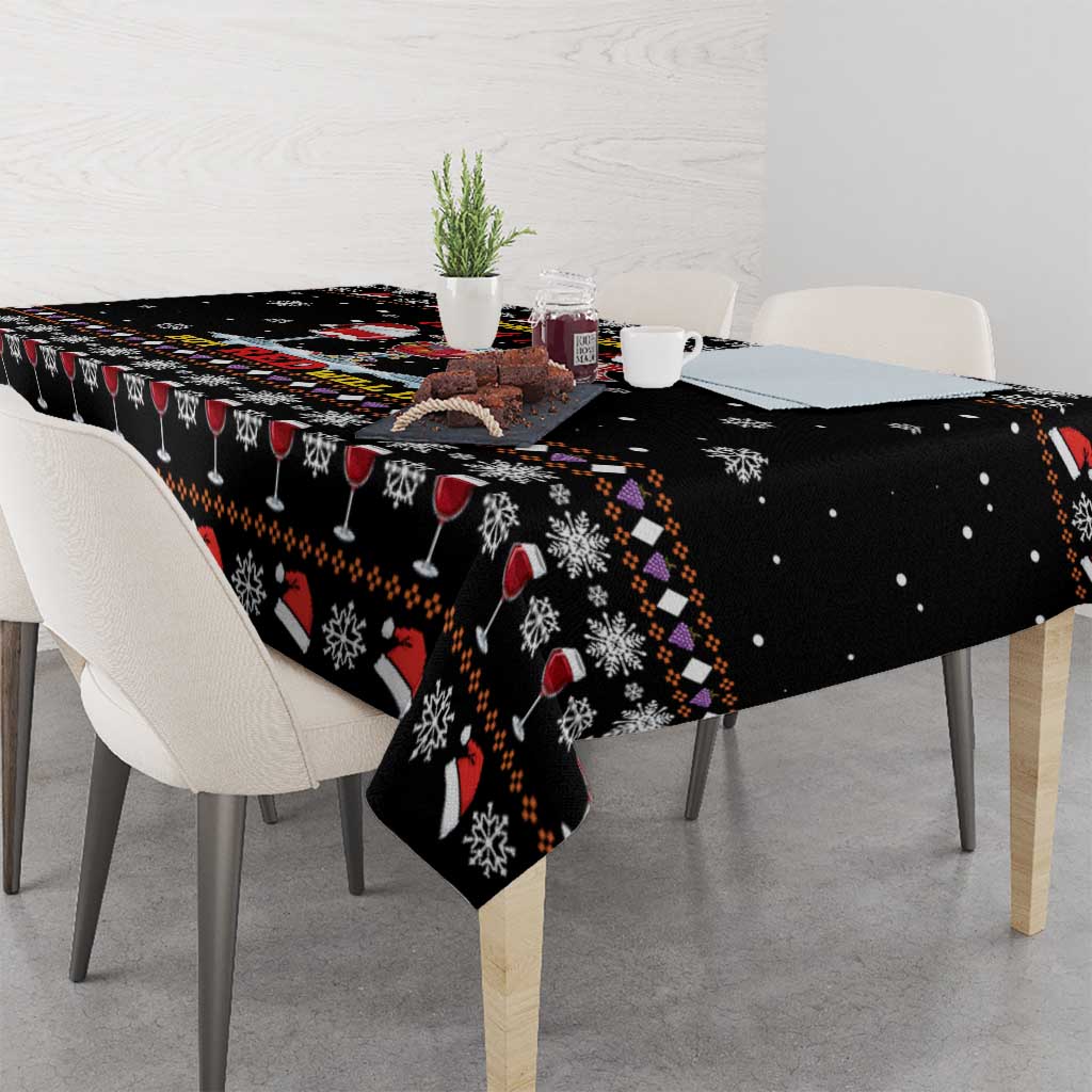 Wine Red Christmas Christmas Christmas Tablecloth Xmas Holiday Patterns - Wonder Print Shop
