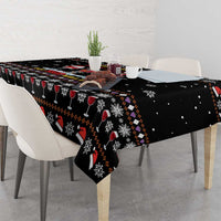 Wine Red Christmas Christmas Christmas Tablecloth Xmas Holiday Patterns - Wonder Print Shop