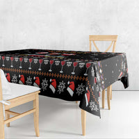 Wine Red Christmas Christmas Christmas Tablecloth Xmas Holiday Patterns - Wonder Print Shop