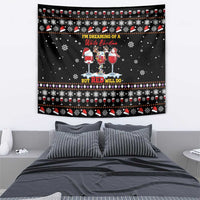Wine Red Christmas Christmas Christmas Tapestry Xmas Holiday Patterns - Wonder Print Shop