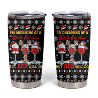 Wine Red Christmas Christmas Christmas Tumbler Cup Xmas Holiday Patterns - Wonder Print Shop