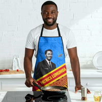 Patrice Lumumba Apron with Congolese Flag Colors and African History Quote - Wonder Print Shop