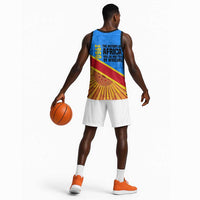Patrice Lumumba Basketball Jersey with Congolese Flag Colors and African History Quote - Wonder Print Shop