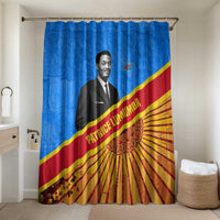 Patrice Lumumba Bathroom Set with Congolese Flag Colors and African History Quote - Wonder Print Shop