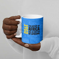 Patrice Lumumba Ceramic Mug with Congolese Flag Colors and African History Quote - Wonder Print Shop