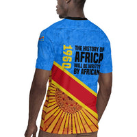 Patrice Lumumba Rugby Jersey with Congolese Flag Colors and African History Quote - Wonder Print Shop