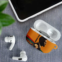 Patrice Lumumba AirPods Case with Profile Portrait and Bold Africa Will Rise Statement - Wonder Print Shop