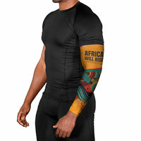 Patrice Lumumba Arm Sleeves with Profile Portrait and Bold Africa Will Rise Statement - Wonder Print Shop