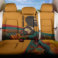 Patrice Lumumba Back Car Seat Cover with Profile Portrait and Bold Africa Will Rise Statement - Wonder Print Shop