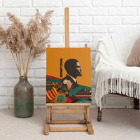 Patrice Lumumba Canvas Wall Art with Profile Portrait and Bold Africa Will Rise Statement - Wonder Print Shop