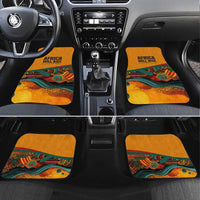 Patrice Lumumba Car Mats with Profile Portrait and Bold Africa Will Rise Statement - Wonder Print Shop