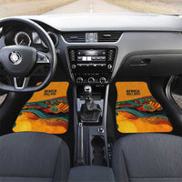 Patrice Lumumba Car Mats with Profile Portrait and Bold Africa Will Rise Statement - Wonder Print Shop