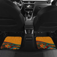 Patrice Lumumba Car Mats with Profile Portrait and Bold Africa Will Rise Statement - Wonder Print Shop
