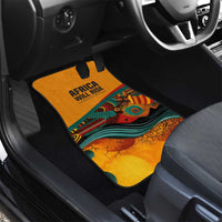 Patrice Lumumba Car Mats with Profile Portrait and Bold Africa Will Rise Statement - Wonder Print Shop
