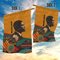 Patrice Lumumba Garden Flag with Profile Portrait and Bold Africa Will Rise Statement - Wonder Print Shop