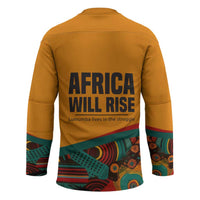 Patrice Lumumba Hockey Jersey with Profile Portrait and Bold Africa Will Rise Statement - Wonder Print Shop