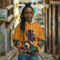 Patrice Lumumba Hoodie with Profile Portrait and Bold Africa Will Rise Statement - Wonder Print Shop
