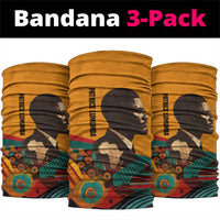 Patrice Lumumba Neck Gaiter with Profile Portrait and Bold Africa Will Rise Statement - Wonder Print Shop