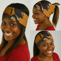 Patrice Lumumba Neck Gaiter with Profile Portrait and Bold Africa Will Rise Statement - Wonder Print Shop