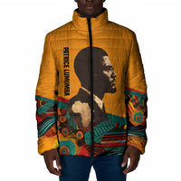 Patrice Lumumba Padded Jacket with Profile Portrait and Bold Africa Will Rise Statement - Wonder Print Shop