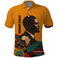 Patrice Lumumba Polo Shirt with Profile Portrait and Bold Africa Will Rise Statement - Wonder Print Shop