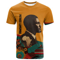 Patrice Lumumba T shirt with Profile Portrait and Bold Africa Will Rise Statement - Wonder Print Shop