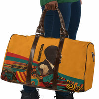 Patrice Lumumba Travel Bag with Profile Portrait and Bold Africa Will Rise Statement - Wonder Print Shop