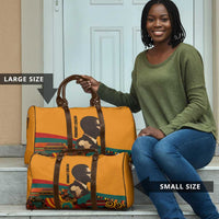 Patrice Lumumba Travel Bag with Profile Portrait and Bold Africa Will Rise Statement - Wonder Print Shop