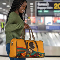 Patrice Lumumba Travel Bag with Profile Portrait and Bold Africa Will Rise Statement - Wonder Print Shop
