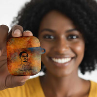 Patrice Lumumba AirPods Case with Line Art Portrait and Truth Cannot Be Killed Inspirational Quote - Wonder Print Shop