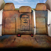 Patrice Lumumba Back Car Seat Cover with Line Art Portrait and Truth Cannot Be Killed Inspirational Quote - Wonder Print Shop