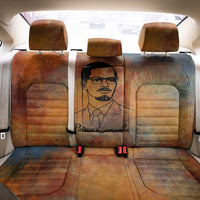 Patrice Lumumba Back Car Seat Cover with Line Art Portrait and Truth Cannot Be Killed Inspirational Quote - Wonder Print Shop