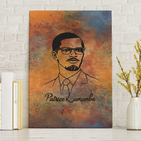 Patrice Lumumba Canvas Wall Art with Line Art Portrait and Truth Cannot Be Killed Inspirational Quote - Wonder Print Shop