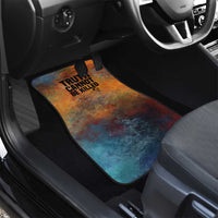 Patrice Lumumba Car Mats with Line Art Portrait and Truth Cannot Be Killed Inspirational Quote - Wonder Print Shop