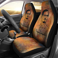 Patrice Lumumba Car Seat Cover with Line Art Portrait and Truth Cannot Be Killed Inspirational Quote - Wonder Print Shop