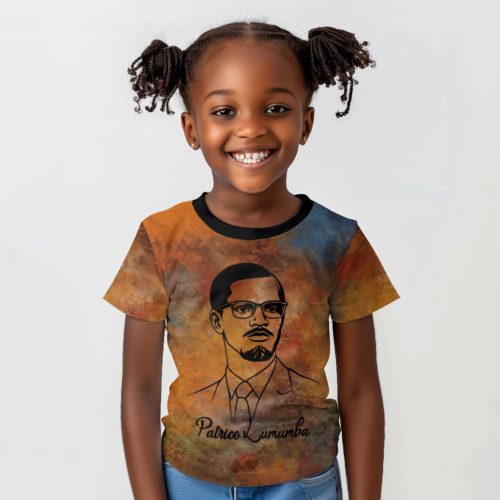 Patrice Lumumba Kid T shirt with Line Art Portrait and Truth Cannot Be Killed Inspirational Quote - Wonder Print Shop