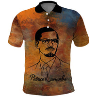 Patrice Lumumba Polo Shirt with Line Art Portrait and Truth Cannot Be Killed Inspirational Quote - Wonder Print Shop