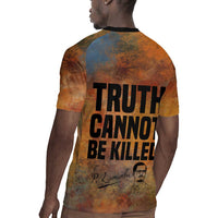 Patrice Lumumba Rugby Jersey with Line Art Portrait and Truth Cannot Be Killed Inspirational Quote - Wonder Print Shop
