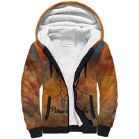 Patrice Lumumba Sherpa Hoodie with Line Art Portrait and Truth Cannot Be Killed Inspirational Quote - Wonder Print Shop