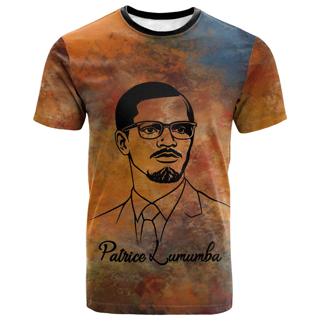 Patrice Lumumba T shirt with Line Art Portrait and Truth Cannot Be Killed Inspirational Quote - Wonder Print Shop