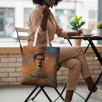 Patrice Lumumba Tote Bag with Line Art Portrait and Truth Cannot Be Killed Inspirational Quote - Wonder Print Shop