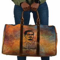 Patrice Lumumba Travel Bag with Line Art Portrait and Truth Cannot Be Killed Inspirational Quote - Wonder Print Shop
