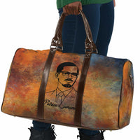 Patrice Lumumba Travel Bag with Line Art Portrait and Truth Cannot Be Killed Inspirational Quote - Wonder Print Shop